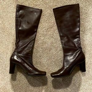 Franco Sarto brown leather boots size 6.5